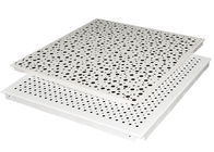 کیفیت Waterproof White Clip In Aluminum / Aluminium Ceiling Tiles Perforated Metal Ceiling Panel For Office کارخانه