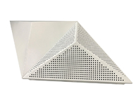 کیفیت Decorative Pressed Snap Clip In 3D Triangle Ceiling Acoustical Special Design Suspended Metal Panel کارخانه
