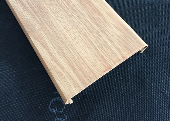 C-Shaped Width 100mm پانل های آلومینیومی تجاری چوب برای سالن خرید