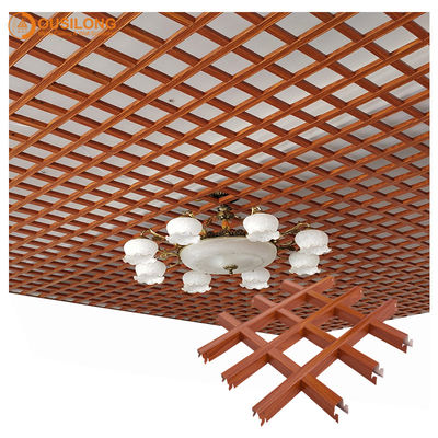 سقف مشبک مشبک پوشش پودری سقف کاذب فلزی مشبک مربع کاذب برای فروش