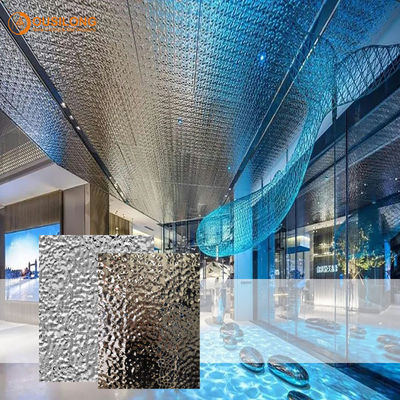 پانل های روکش فلزی تزئینی ساختمان های تجاری پانل سقف موج دار فولادی 2.0 میلی متر