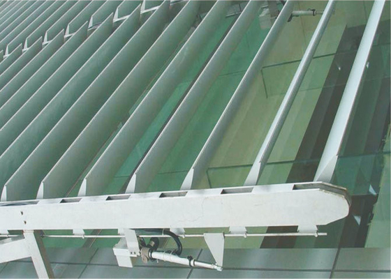 تزئینی بیرونی آلومینیومی Sun Shade System Rhombus Louver پانل دیوار، پوشش پودر