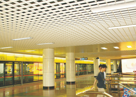 فلزی مشبک فلزی توری آلومینیم سقفی برای استادیوم ها / مترو