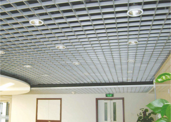 در محیط داخلی Square Metal Grid سقف پوشش فیلم / سقف ضد آب - ضد خوردگی