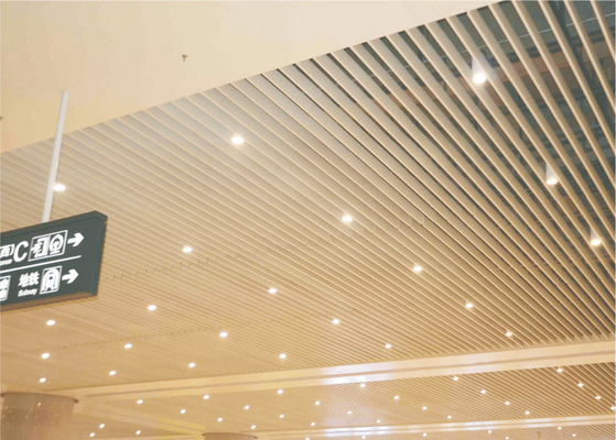 تایل های سقف آکوستیک سالن نمایشگاه آلومینیوم کاذب معلق تزئینی / پانل آلومینیومی