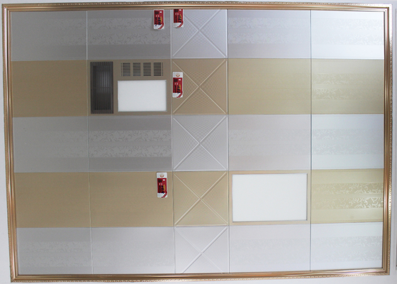 کلیپ هنری مدرن در کاشی سقف 300mm x 300mm، برجسته / عکس اکسیداسیون