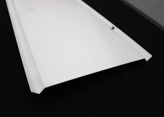 سوپاپ آلومینیومی Baffle Ceiling J شکل پلاستیکی تیغه سقف 0.7mm