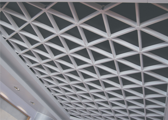 سلول باز مستطیلی شبکه فلزی سقف سبک برای سقف کاذب تزئینی