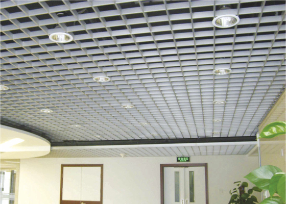 سلول باز مستطیلی شبکه فلزی سقف سبک برای سقف کاذب تزئینی