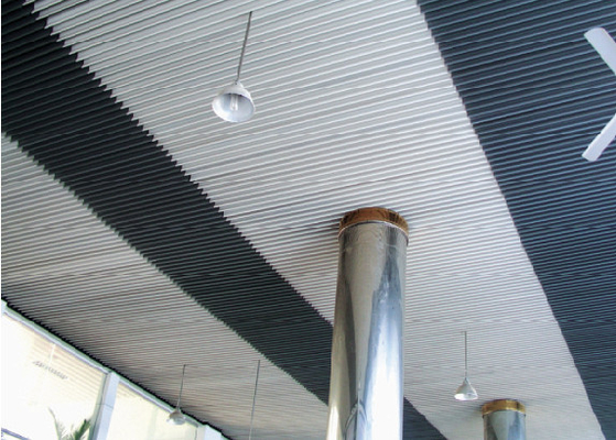 C-shaped Zero Clearance Aluminium Strip پانل سقفی / سقف خطی فلزی