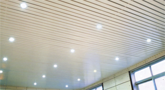 آلومینیوم سقف راه راه، ساختمان داخلی پانل های معماری سقف