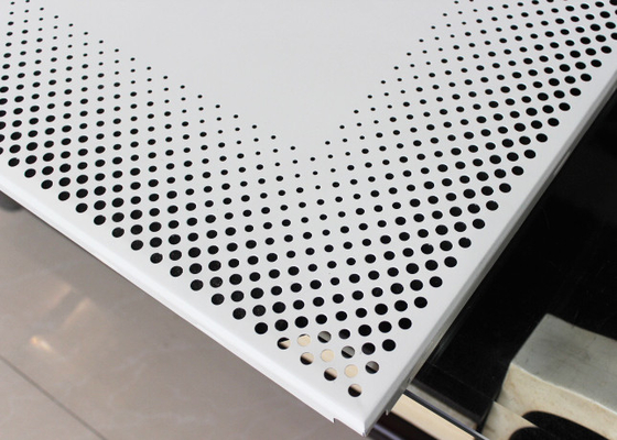 کلیه آلومینیوم در کاشی های سقف کاشی 0.7mm سوراخ سوراخ سوراخ ISO9001