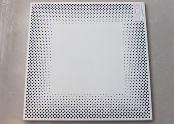 کلیه آلومینیوم در کاشی های سقف کاشی 0.7mm سوراخ سوراخ سوراخ ISO9001
