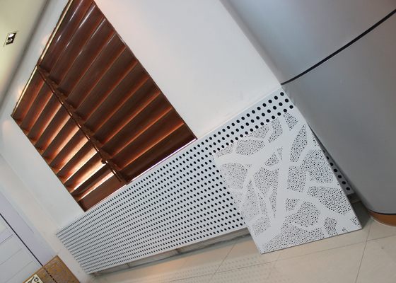 کاهش نویز آلومینیوم پانل دیوار / جذب صدا ساختمان مواد دکوراسیون