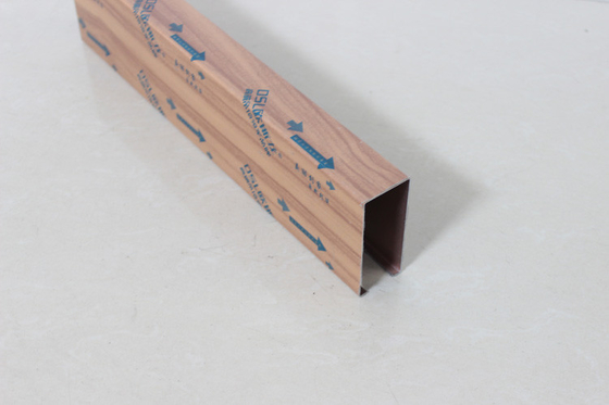 آلومینیوم رنگی چوبی، خط کش، کاشی سقف کاذب U-shaped