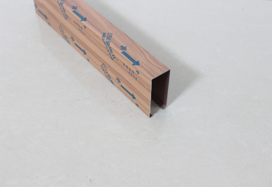 آلومینیوم رنگی چوبی، خط کش، کاشی سقف کاذب U-shaped