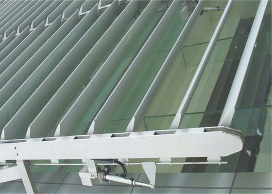PVDF پوشش آلومینیومی فلز ساندویچ سیستم Rhombus Louverr برای نمای ساختمان