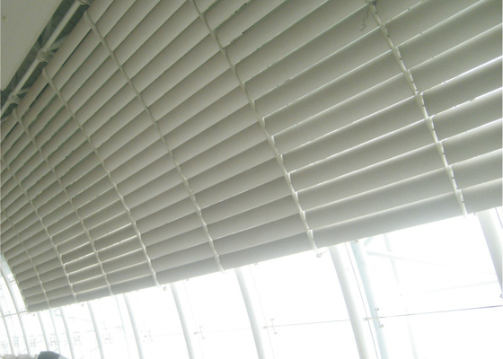 PVDF پوشش آلومینیومی فلز ساندویچ سیستم Rhombus Louverr برای نمای ساختمان
