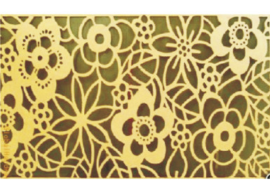 آلومینیوم هنری دیوار پنل / سفارشی گل های هنری حک شده دکوراسیون کاشی سقف