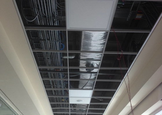 فولاد گالوانیزه خاکستری رنگی در کاشی های سقف 605 X 605 میلی متر برای فرودگاه